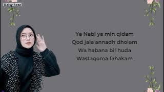 Min Qidam - Nissa Sabyan ( Lirik lagu )