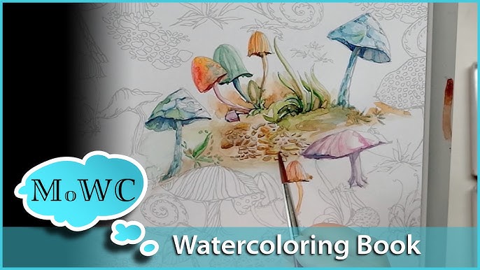 FLIP THROUGH, Woodland Watercolor – A Coloring Workbook by Clare Therese  Gray