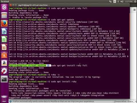 Install Ruby 2.3.1 on Ubuntu16.04