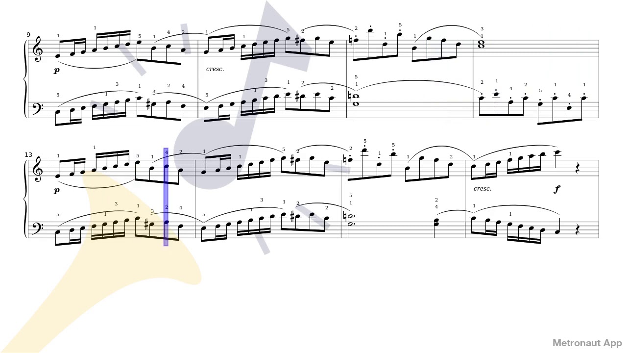Piano - Freidrich Burgmüller - 25 Easy Studies Op.100 - VI. Progress