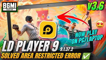 How To Play BGMI on PC/Laptop | LD Player 9 Restricted Area Fix ✅ BGMI v3.6 | Vormir Gaming