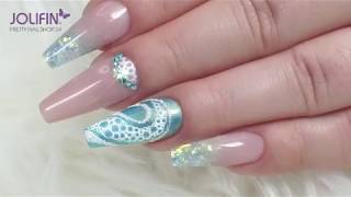 Nailart: „Bubble Nails“ mit Shellac und Nail-Tattoo von Jolifin LAVENI / Video-Tutorial