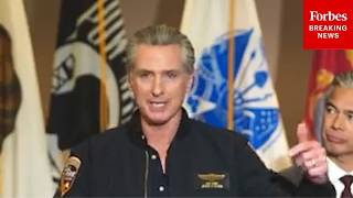 JUST IN: California Gov. Gavin Newsom Holds Press Conference On New Support For Military Families