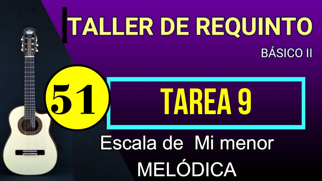 51 ESCALA de Mi Menor MELODICA / REQUINTO / TABLATURA DE ENSAYO - YouTube