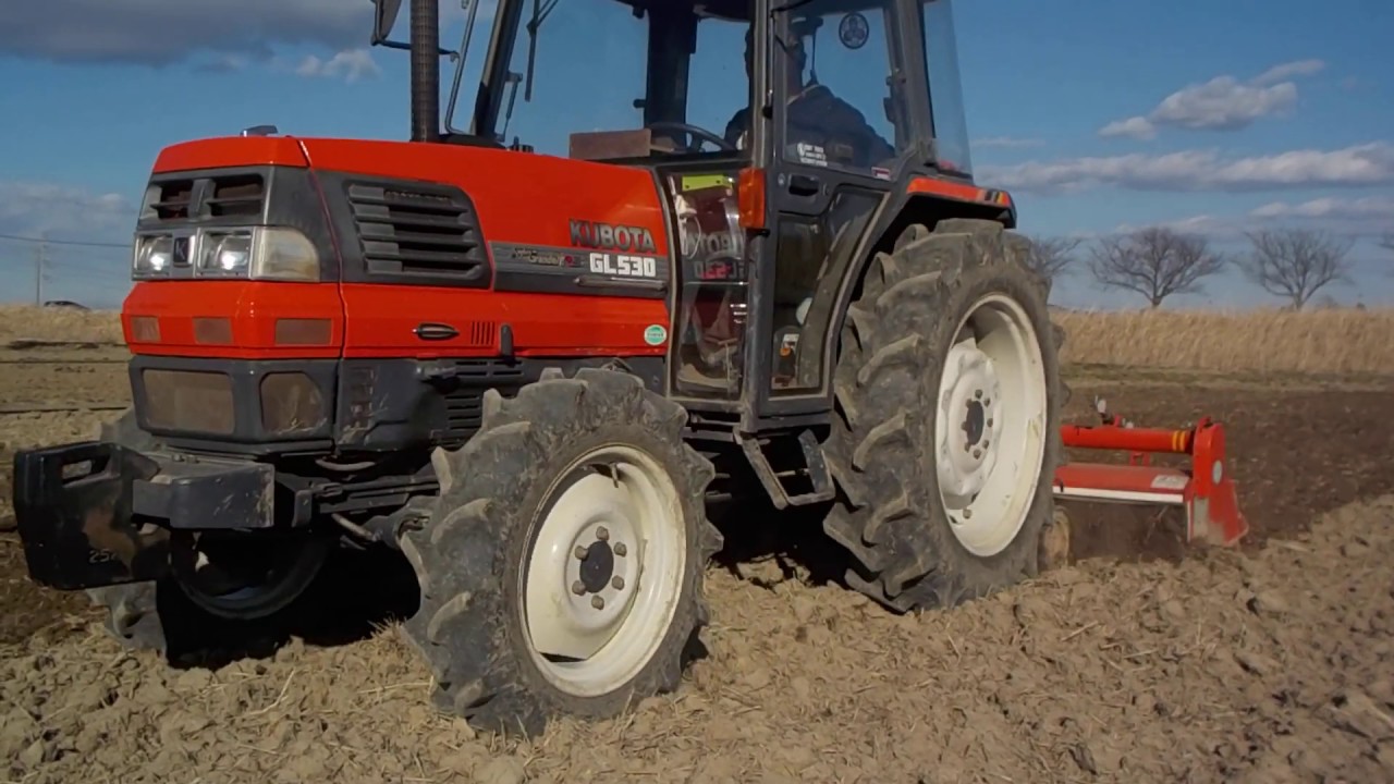 クボタトラクターGL530 耕運作業 - YouTube クボタトラクターGL530 耕運作業 - YouTube