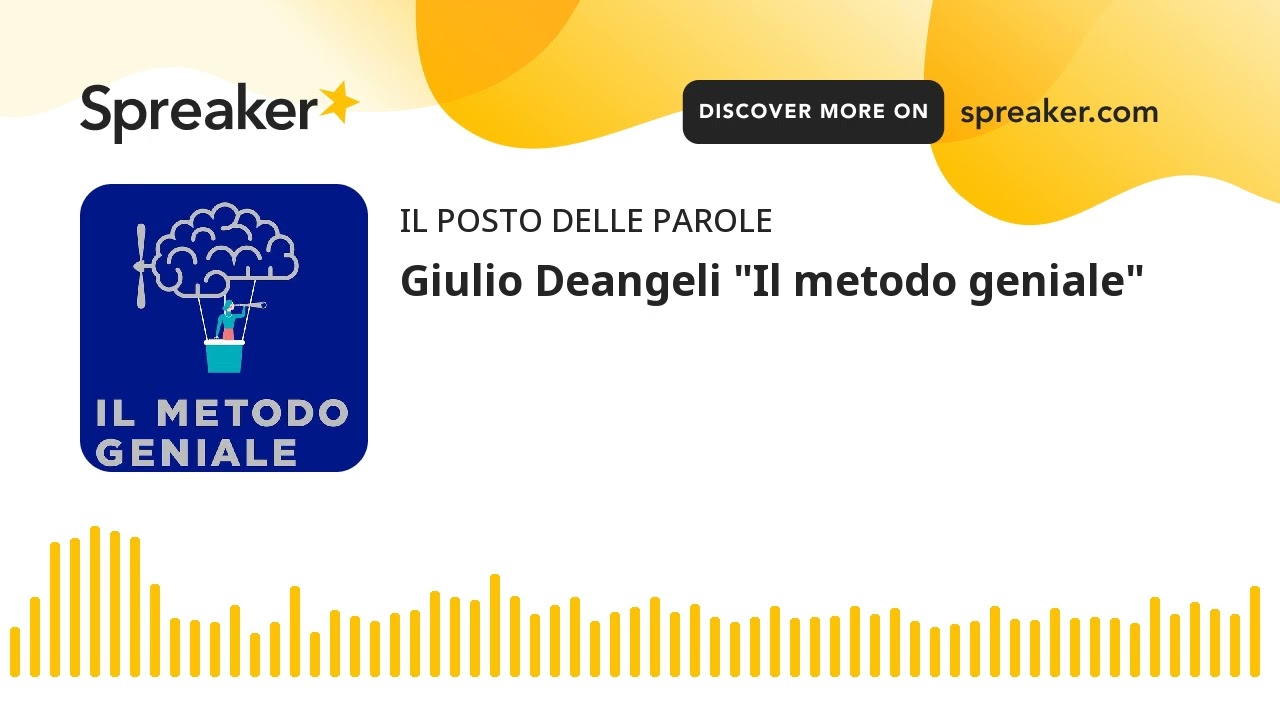 Giulio Deangeli Il metodo geniale 