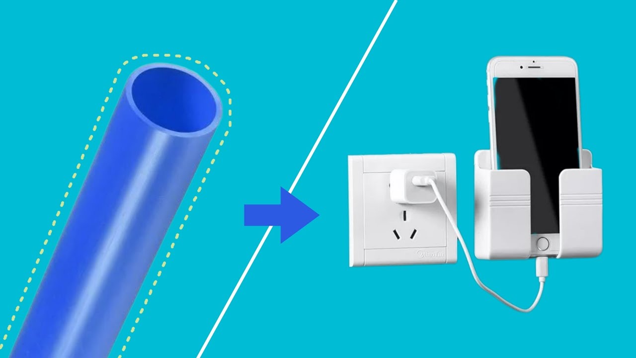 Amazing! PVC to Mobile phone charging holder | Smartphone charging ...