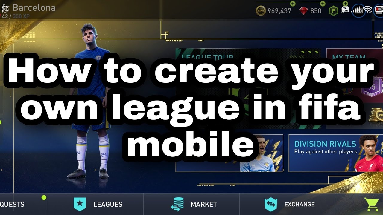 how-to-create-your-own-league-in-fifa-mobile-easy-way-youtube