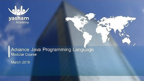 Advance Java Programming