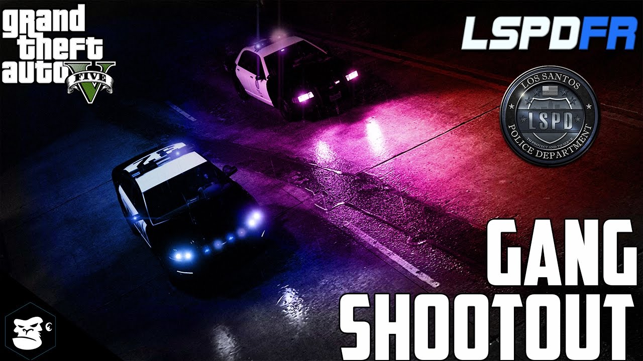 GTA V — LSPDFR Day 6 — Gang shootout - YouTube