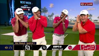 'The vibes are awesome' - Tiger Woods & Jupiter Links react to advancing to TGL finals | SC with SVP