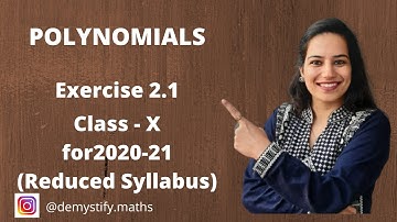 Polynomials Exercise 2.1 class 10