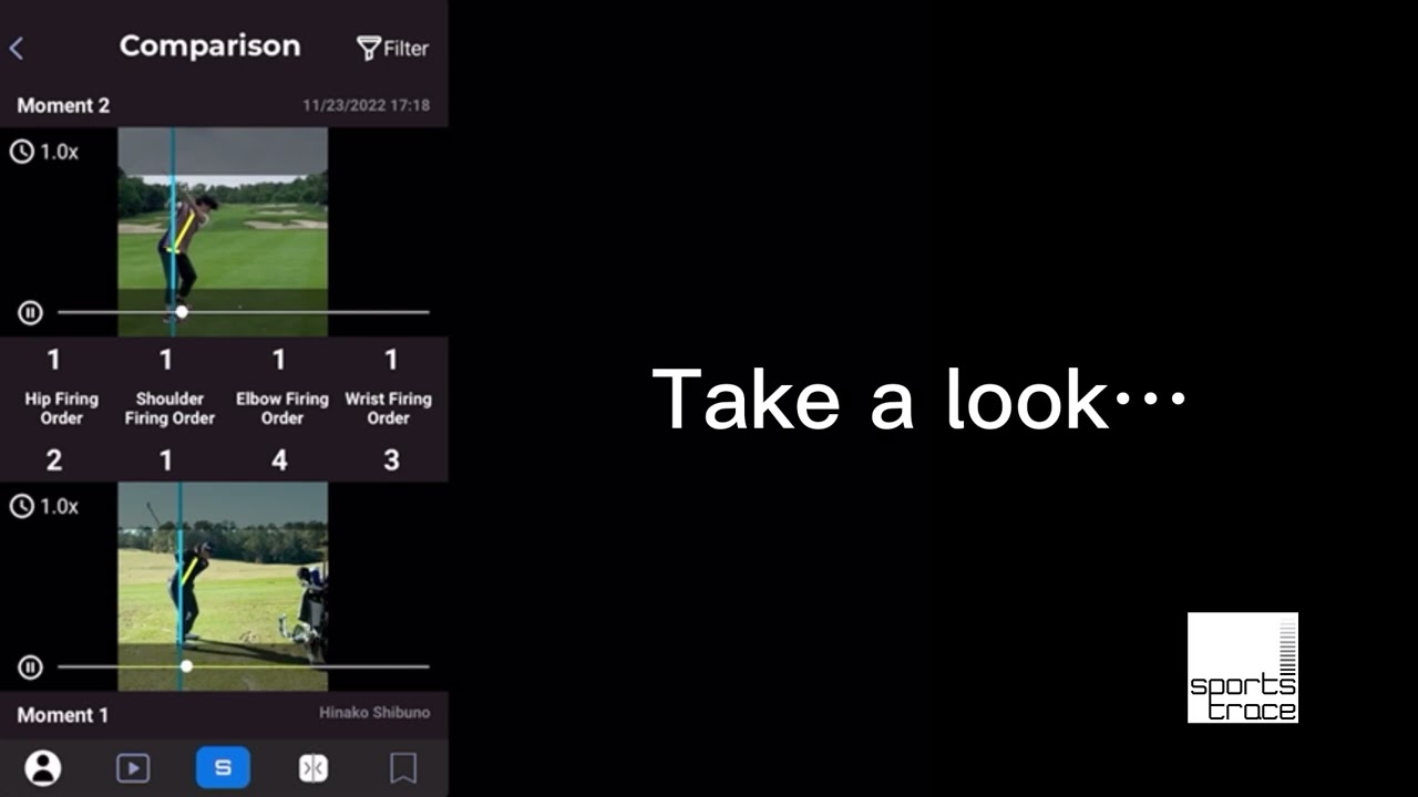 SportsTrace Tutorial - How can I access the Compare features?