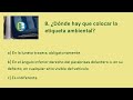 🔥 Pregunta 8 de ETIQUETAS AMBIENTALES (Teórico B)