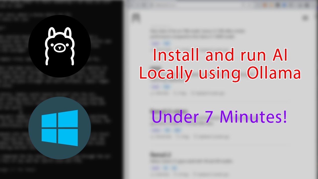 Get Ollama on Windows in Just 5 Minutes - YouTube