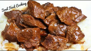 Beef Tips Recipe - How to Make Beef Tips and Gravy