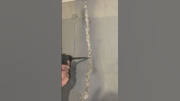 How to fix a leaky foundation crack.