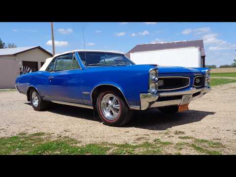 1966 Pontiac GTO Convertible 455 in Blue & Ride on My Car Story with Lou Costabile