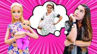 Barbie oyunu Ümit ile. Ümit neden hamile numarası yapıyor? Bebek bakma oyunu!