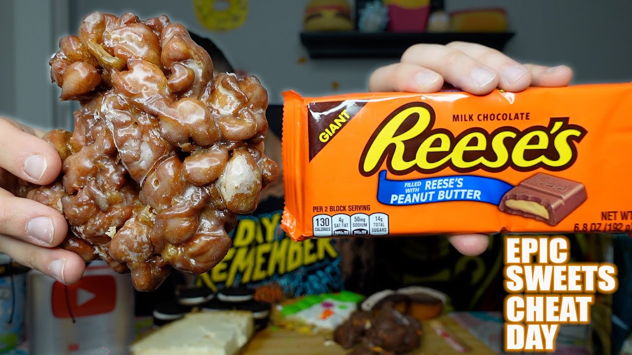 ALL SWEETS CHEAT DAY| DONUTS, REESE'S CHEESECAKE AND MORE!
