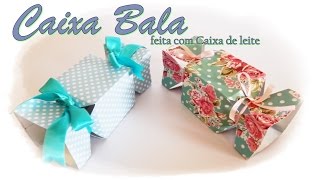 Caixa Bala feita com Caixa de Leite