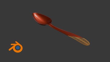 Blender Tutorial - How to model a SPOON in Blender 4.1
