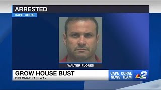 Cape Coral man arrested after police bust marijuana grow house