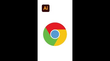 Chrome logo Illustration - Illustrator tips #shorts - Design.lk