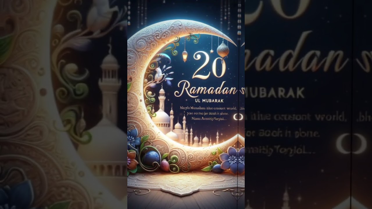 Digital AI Art of 20th Ramadan Mubarak 