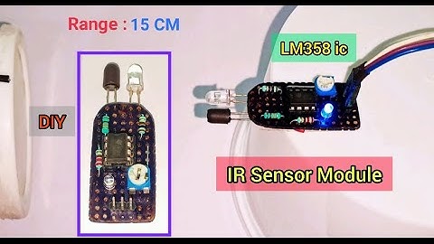 DIY IR sensor module #lm358 #555timer #ledchaser #learnwithgk #proximitysensor #irsensor #arduino