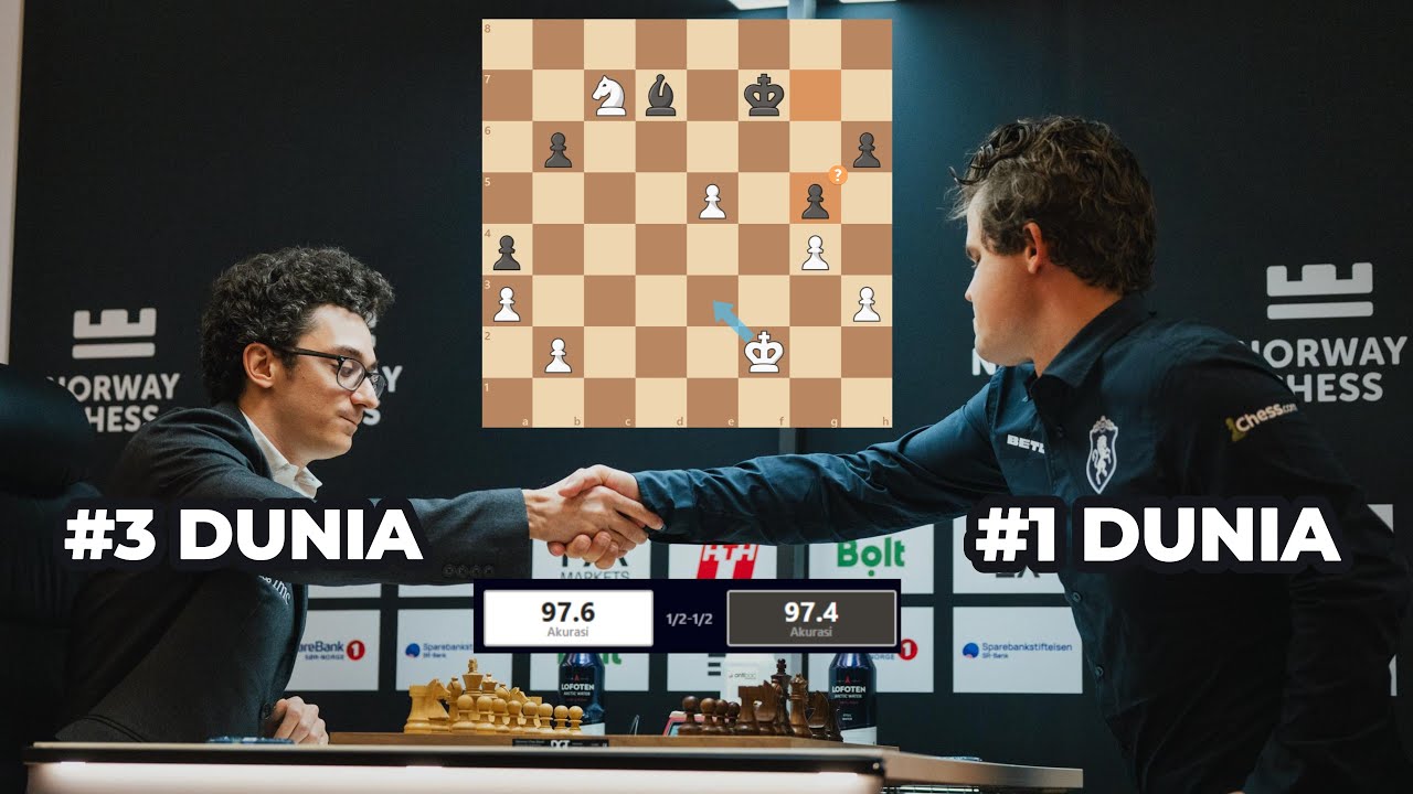 GAME SENGIT FABIANO CARUANA VS MAGNUS CARLSEN DENGAN RUY LOPEZ - NORWAY ...