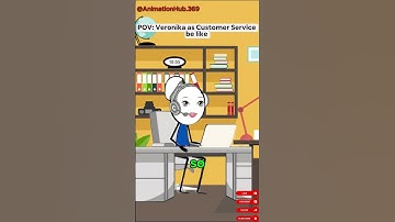 Veronika as Customer Service be like🤣👊#shorts #animationmemes  #customerservice AC@Therealveronika
