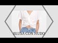 Blusa Corte Imperio con Nudo al Frente