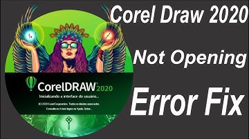 How to fix Corel Draw 2020 not opening Error || Error Fix