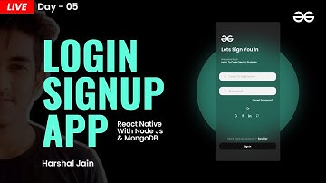 Login Signup App in React Native with Nodejs and MongoDB ( Day - 5 ) | React Native Projects