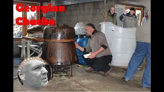 The Making of Georgian CHACHA. Traditional Alcoholic drink of the Georgian people.