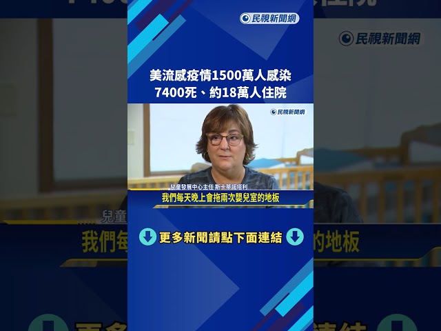 美流感疫情1500萬人感染 7400死、約18萬人住院－民視新聞