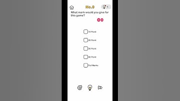 Brain Out - Puzzles Walkthrough - Level 9 - What mark would you give for this game?