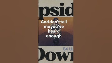 Thumbnail of 54 Ultra, Upside Down (Lyrics - Chorus)