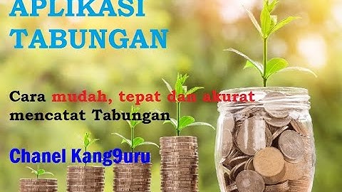 APLIKASI TABUNGAN MICROSOFT EXCEL MUDAH DAN MURAH