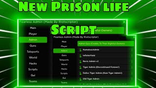 [OP] Prison life Script | Old tiger Admin | Working!