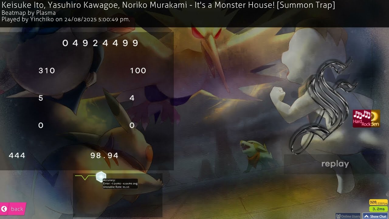 osu! monster house [summon trap] hdhr FC 598pp