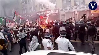 La Policía detiene en Brooklyn a manifestantes propalestinos que portaban bengalas