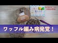 ワッフル編み病発覚！【本日の手芸】today's handicraft