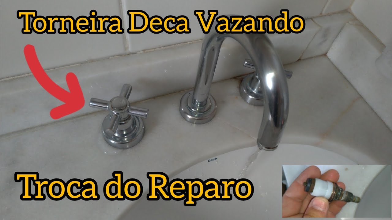 Torneira Deca vazando 👷 como trocar o Reparo com misturador D.I.Y - YouTube