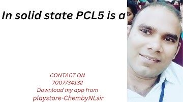 in solid state PCL5 is a