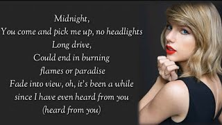 Taylor Swift - Style (lyrics)