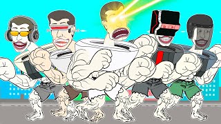 ALL SERIES OF MUSCLE SKIBIDI TOILET! TV MAN ARMY! Skibidi Toilets Cartoon Animation