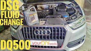 DSG FLUID SERVICE AT HOME | AUDI | SKODA | DQ500 | ROWE ATF DCG | HOW TO [ NO FILL TOOL REQUIRED ]