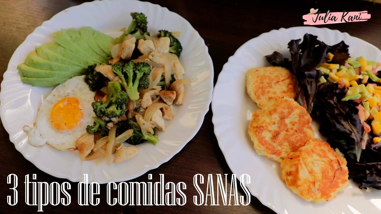 3 TIPOS de comida SANA y saludable